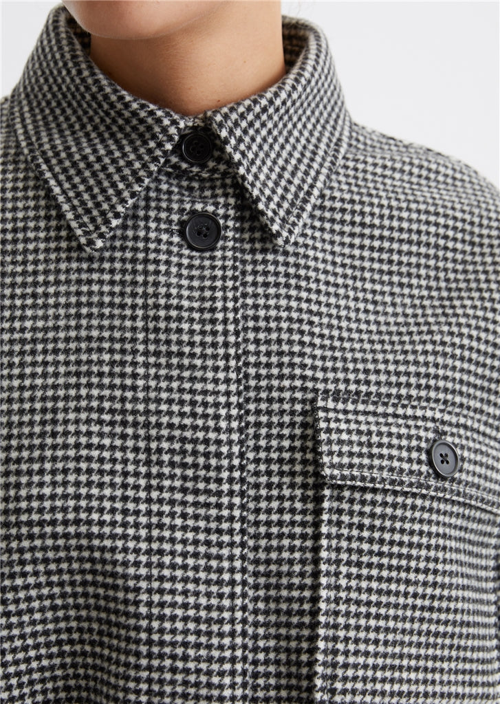 Marc O'Polo OVERSHIRT BOXY SHAPE WITH CASUAL HOUNDSTOOTH PATTERN