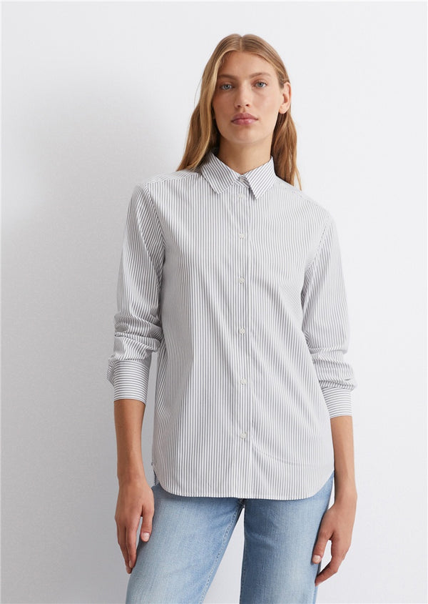 Marc O'Polo Striped blouse fitted aus Oxford-Cotton