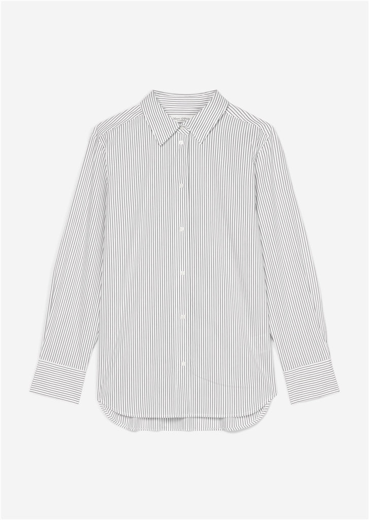 Marc O'Polo Striped blouse fitted aus Oxford-Cotton