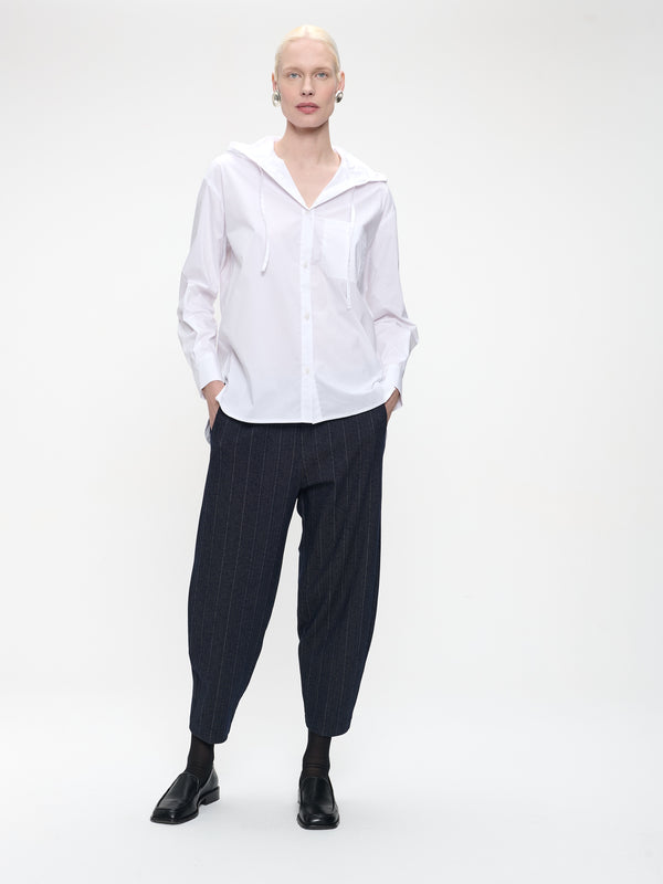Jane Lushka Stasi Poplin Hooded Blouse
