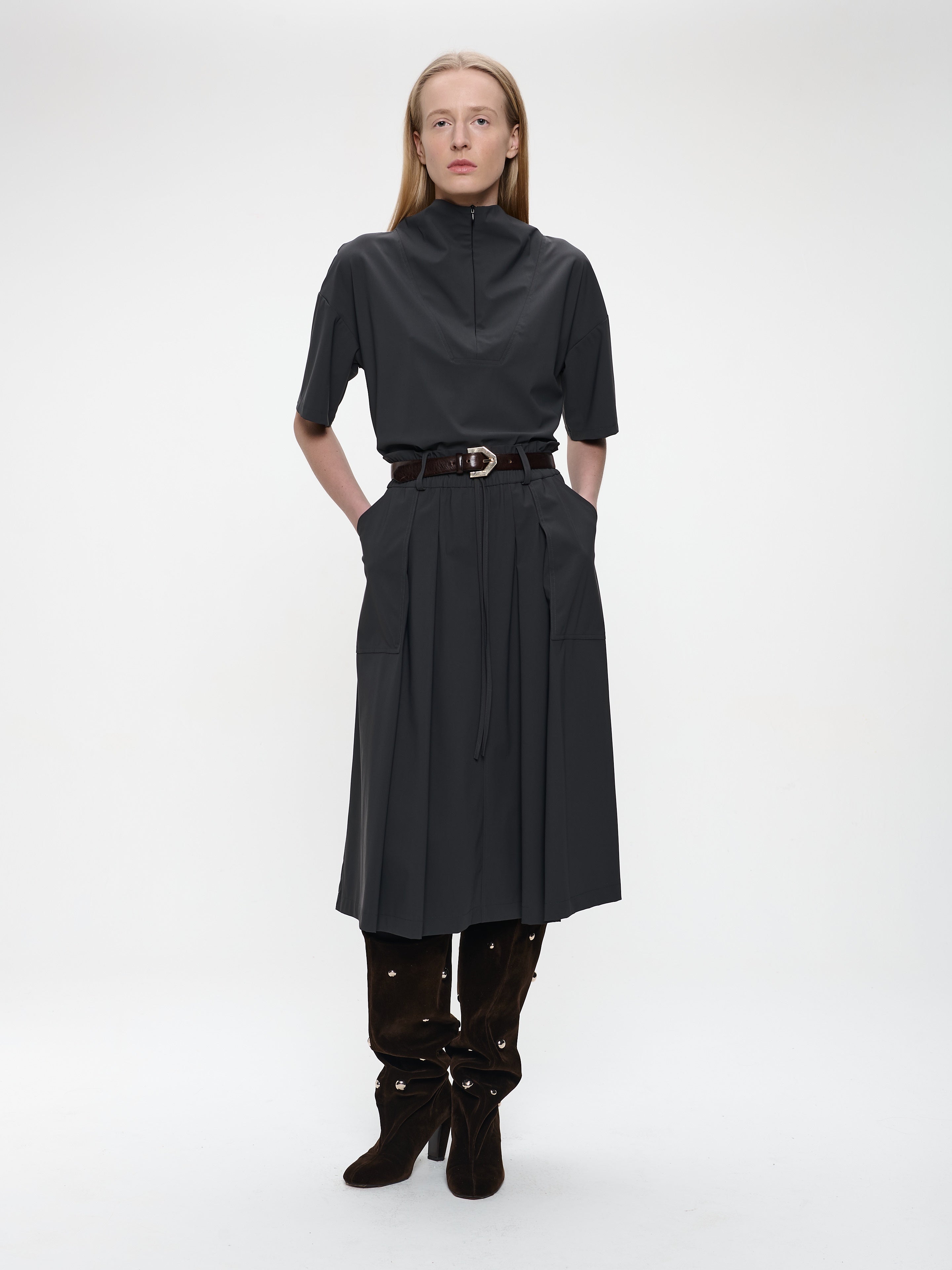 Jane Lushka Raffaele skirt technical jersey