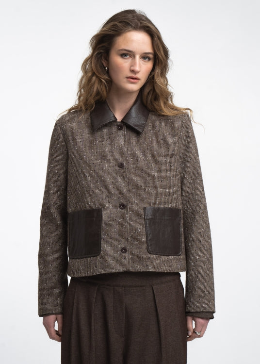 Jane Lushka Isolde wool blend pocket blazer