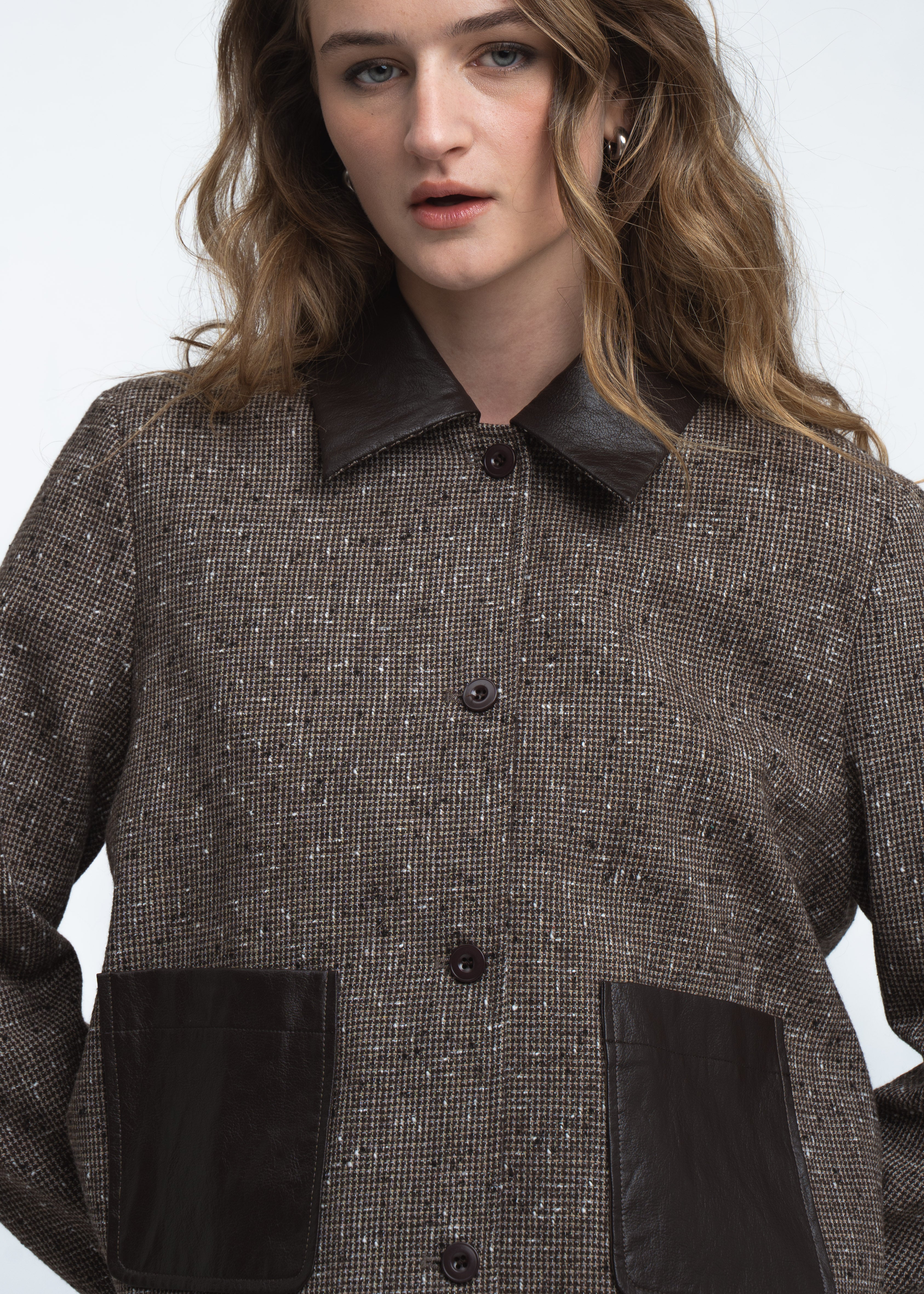Jane Lushka Isolde wool blend pocket blazer