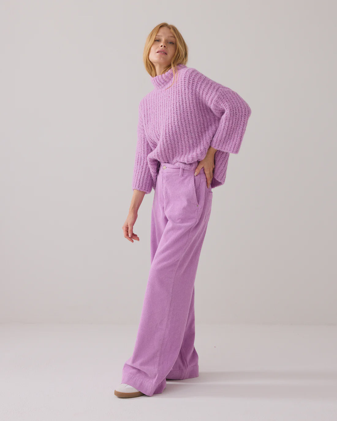 Summum Flared corduroy trousers