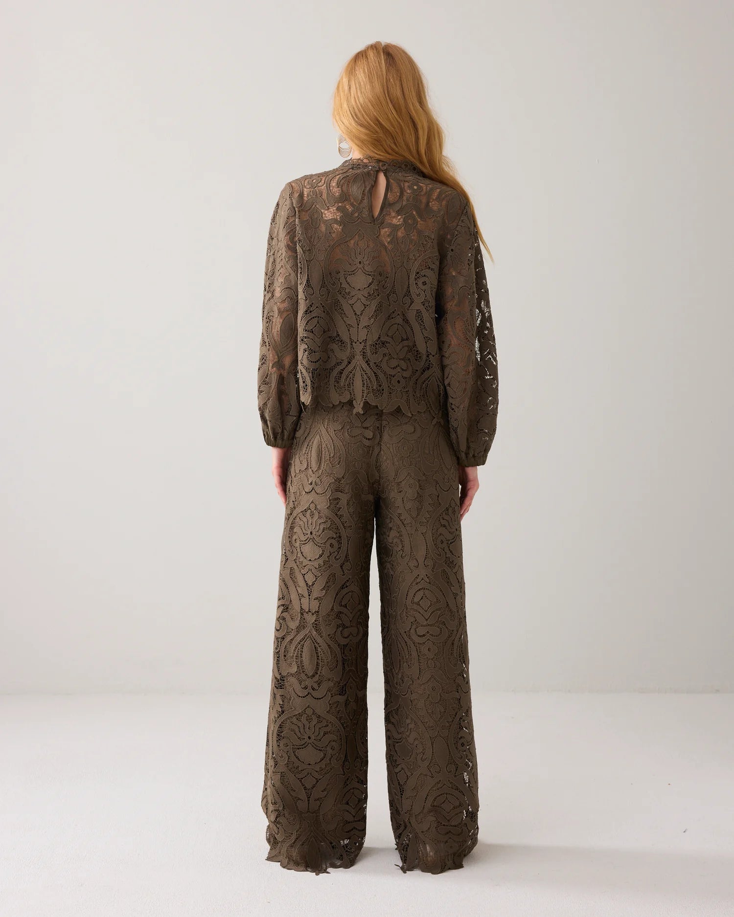 Summum Lined lace trousers