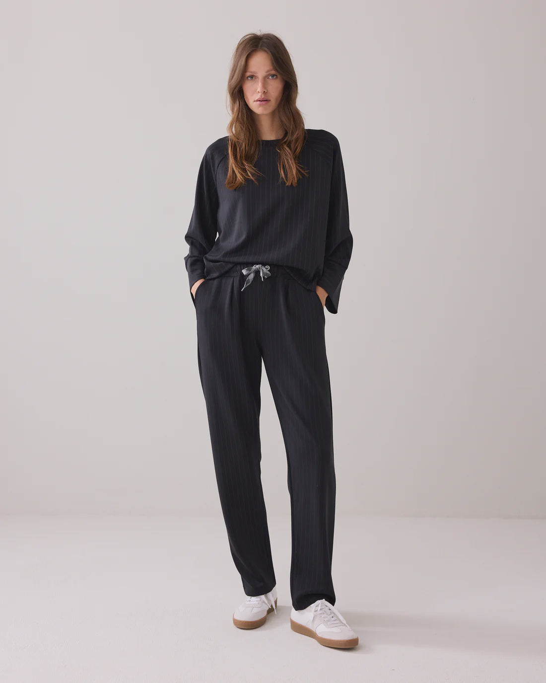 Summum Sporty trousers with pinstripe