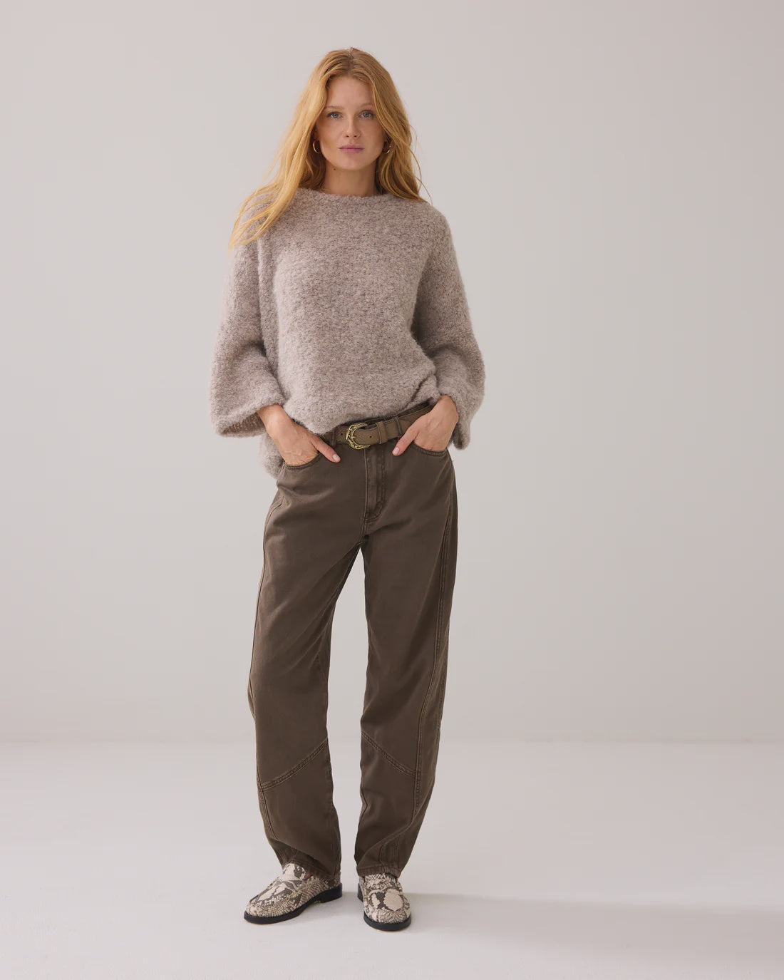 Summum Coloured barrel-fit jeans