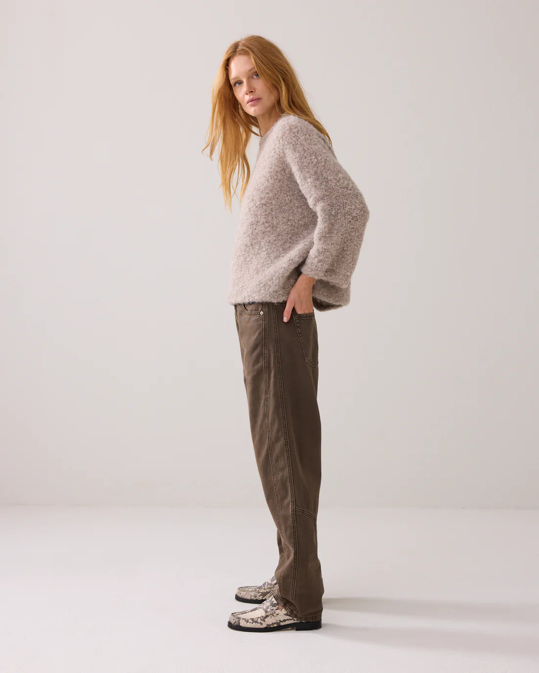 Summum Coloured barrel-fit jeans