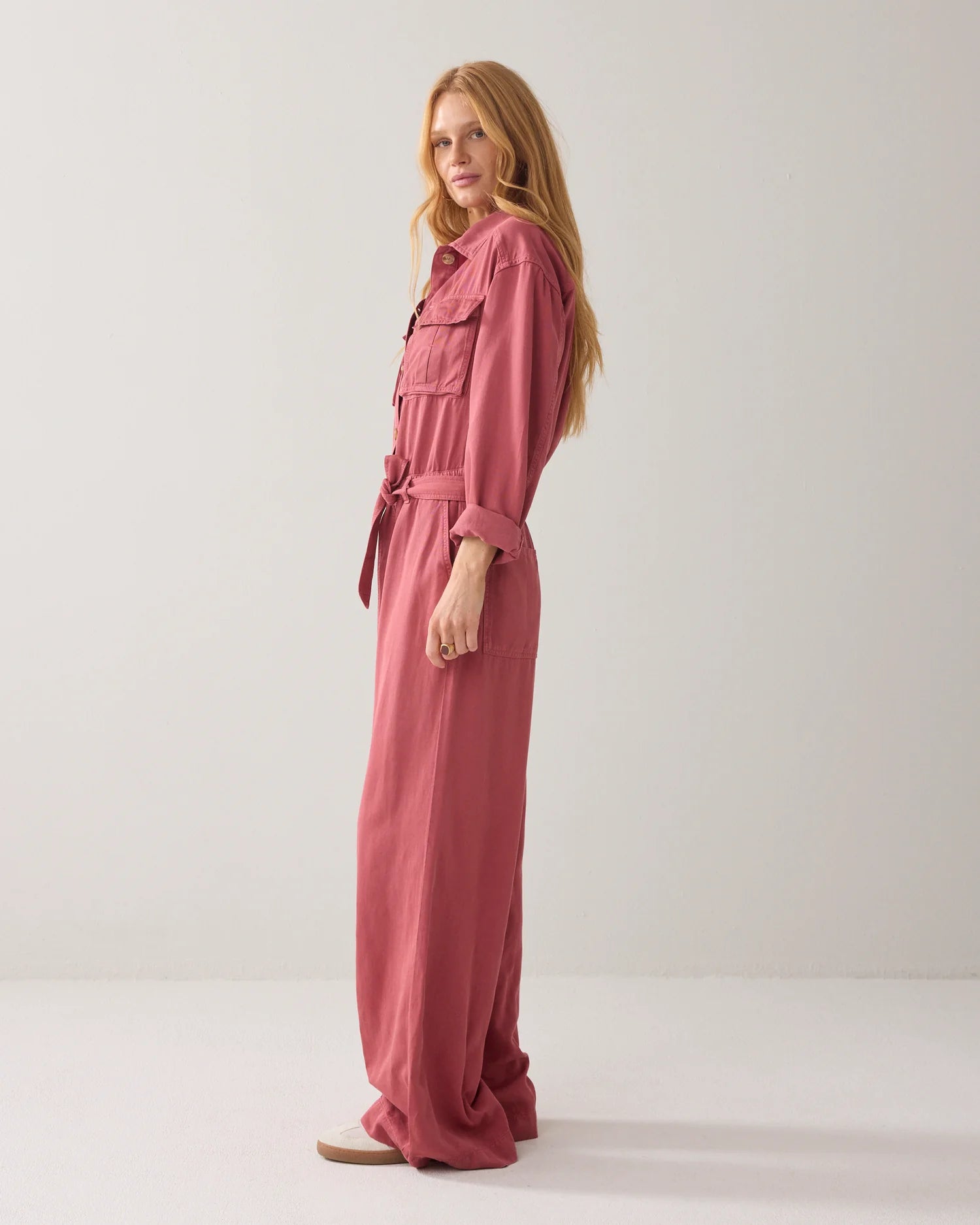 Summum OVERSIZED JUMPSUIT IN LYOCELL BLEND