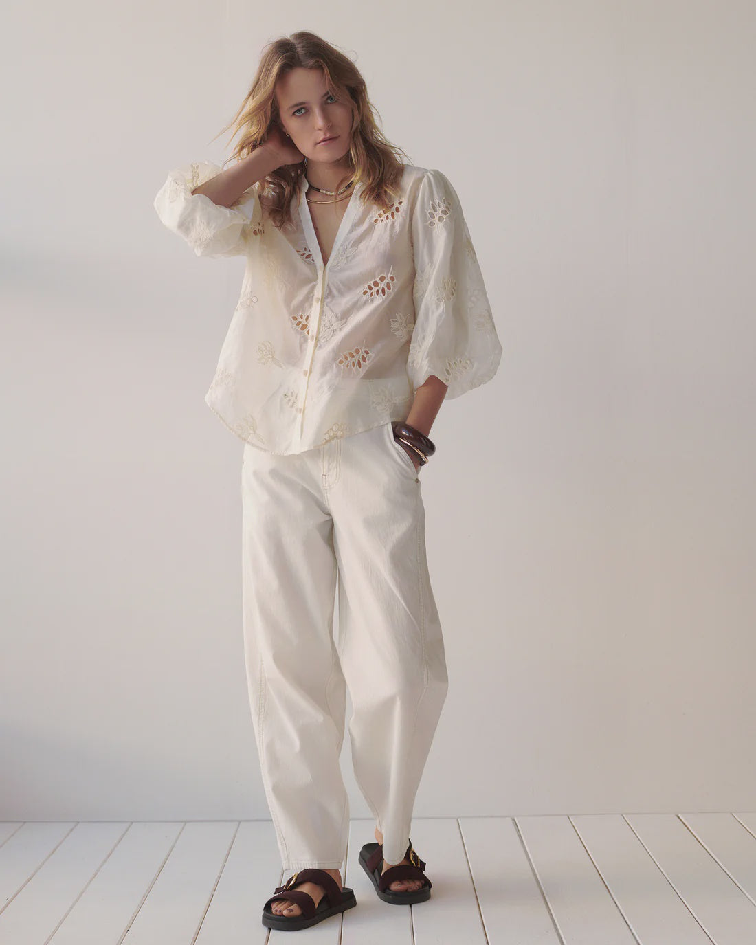 Summum Loose cocoon-fit trousers