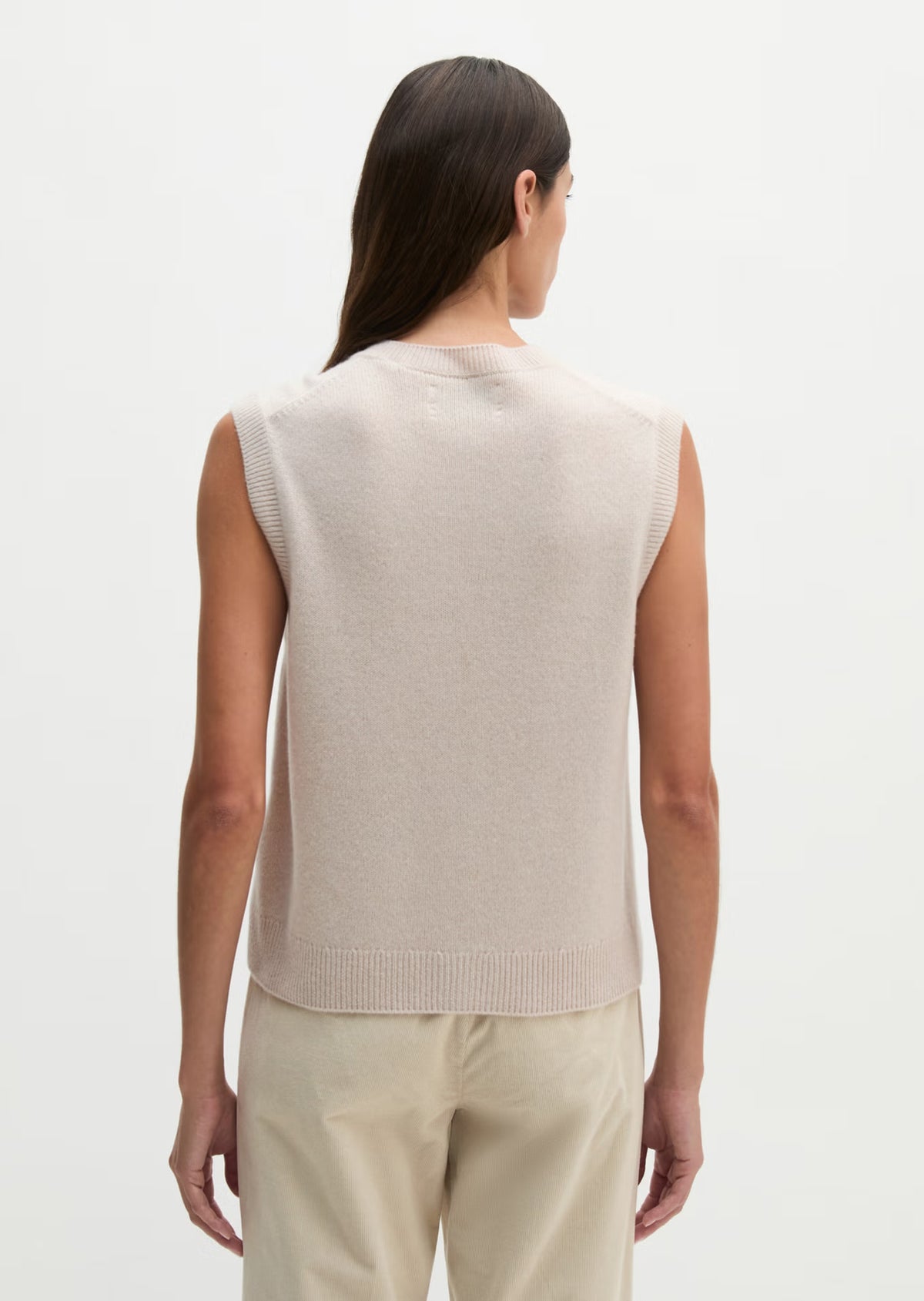 Marc O'Polo Regular sleeveless cardigan made from fluffy lambswool