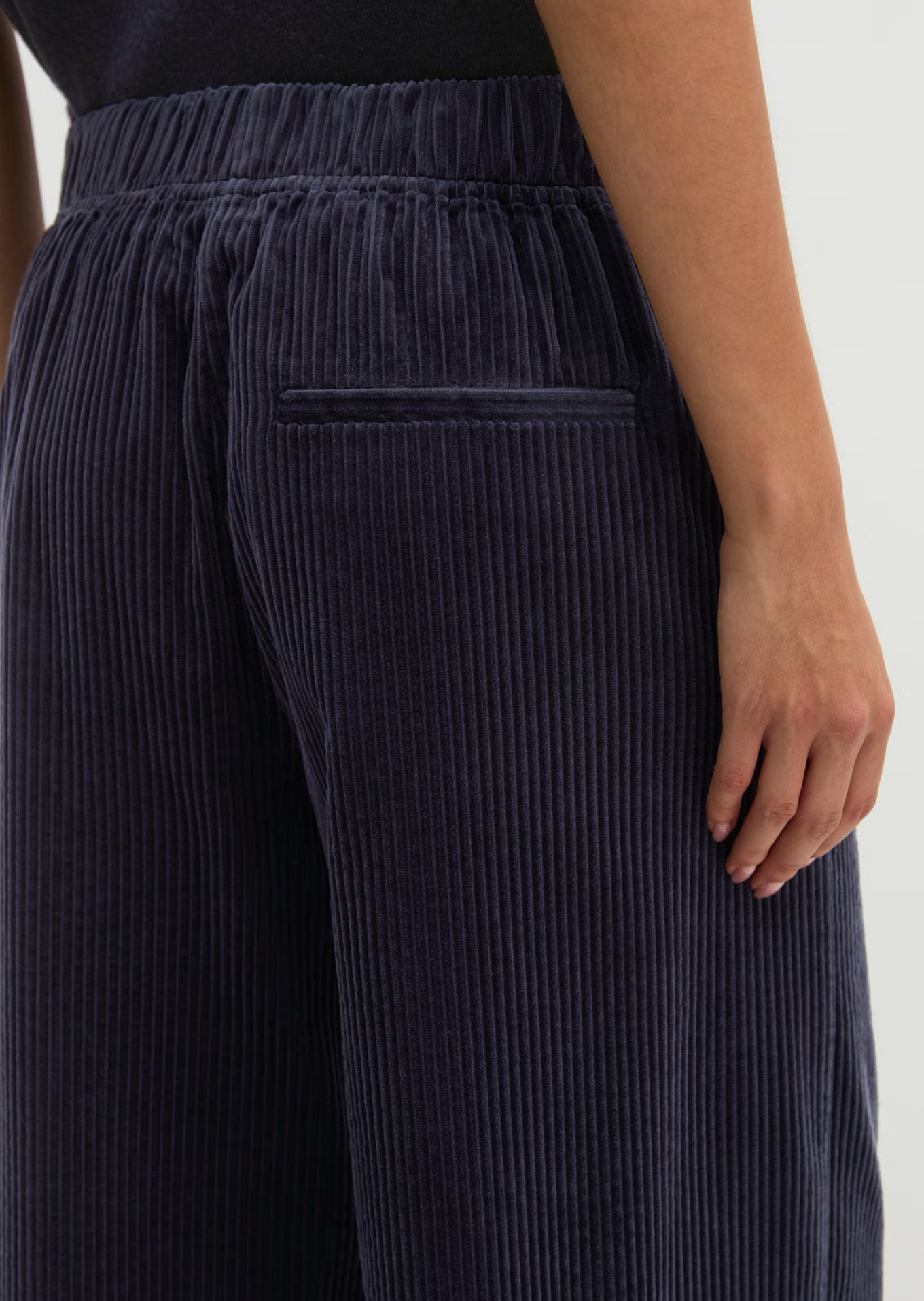 Marc O'Polo Pull-on pants wide made from cotton wide corduroy