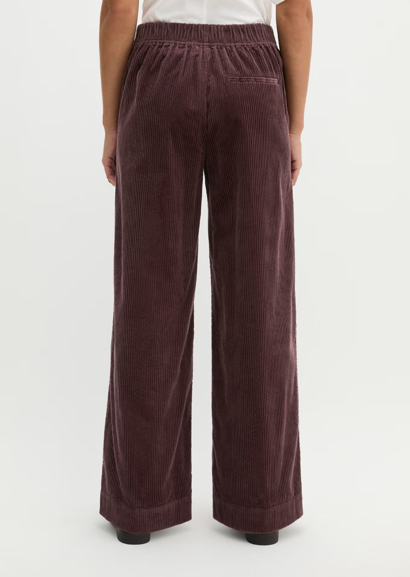 Marc O'Polo Pull-on pants wide made from cotton wide corduroy