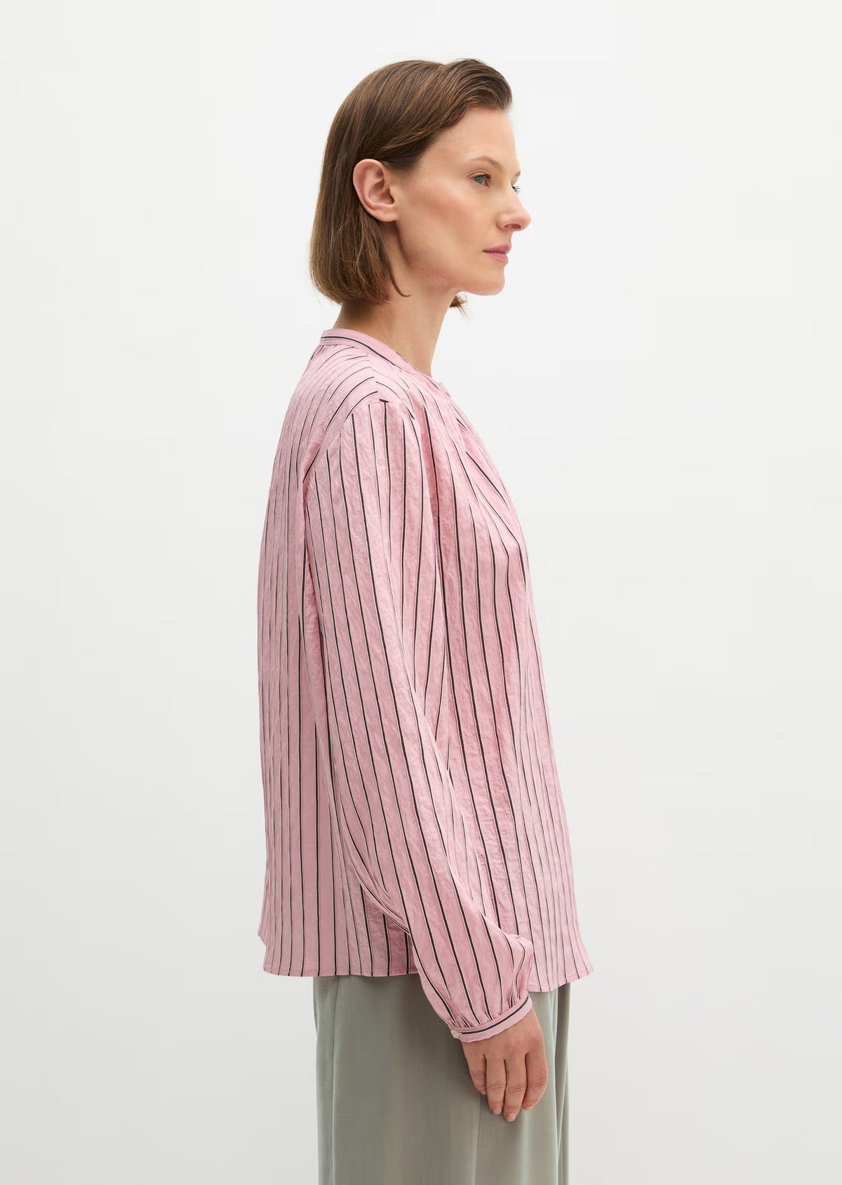 Marc O'Polo Regular-Fit Striped Blouse made from a modal blend