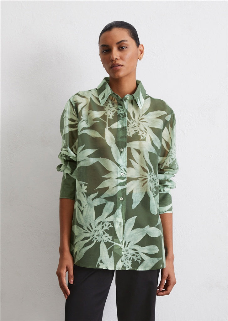 Marc O'Polo Print blouse regular with TENCEL™ Lyocell