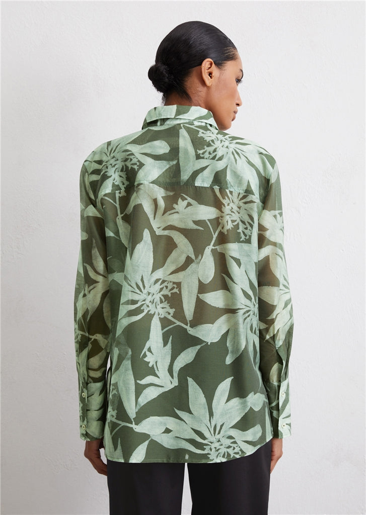 Marc O'Polo Print blouse regular with TENCEL™ Lyocell