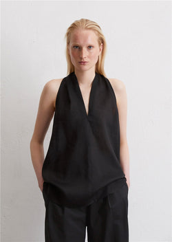 Marc O'Polo Sleeveless blouse top with draped back effect