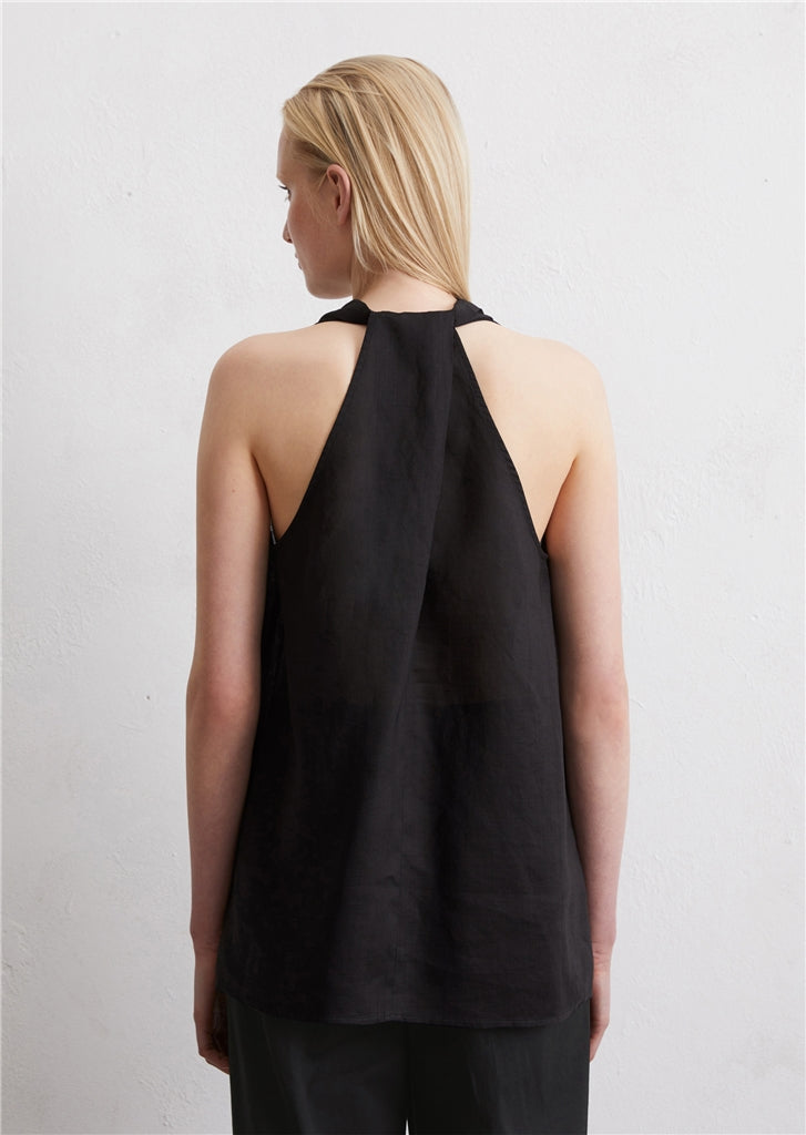 Marc O'Polo Sleeveless blouse top with draped back effect