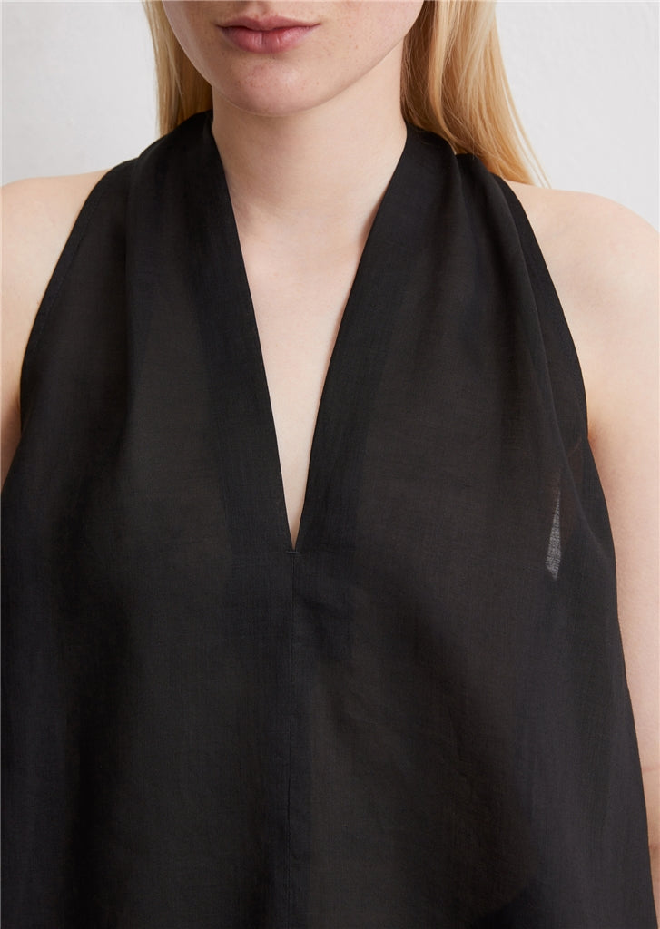 Marc O'Polo Sleeveless blouse top with draped back effect