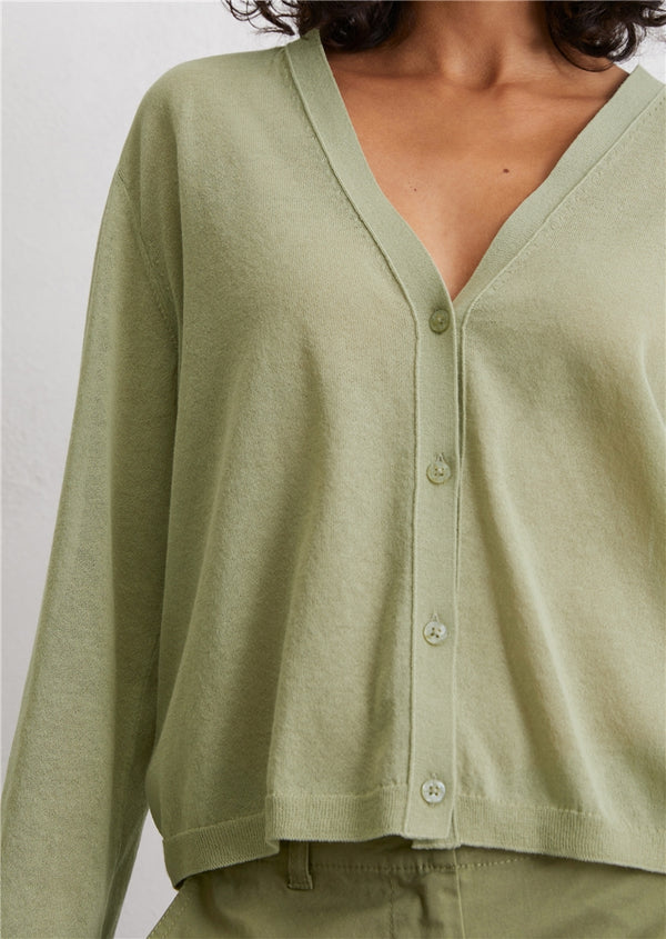 Marc O'Polo Fine knit cardigan slim made from an organic cotton mix