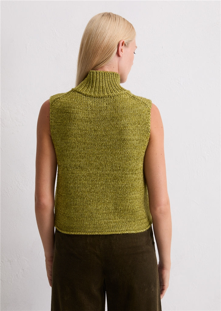 Marc O'Polo Sleeveless sweater loose made from pure merino wool