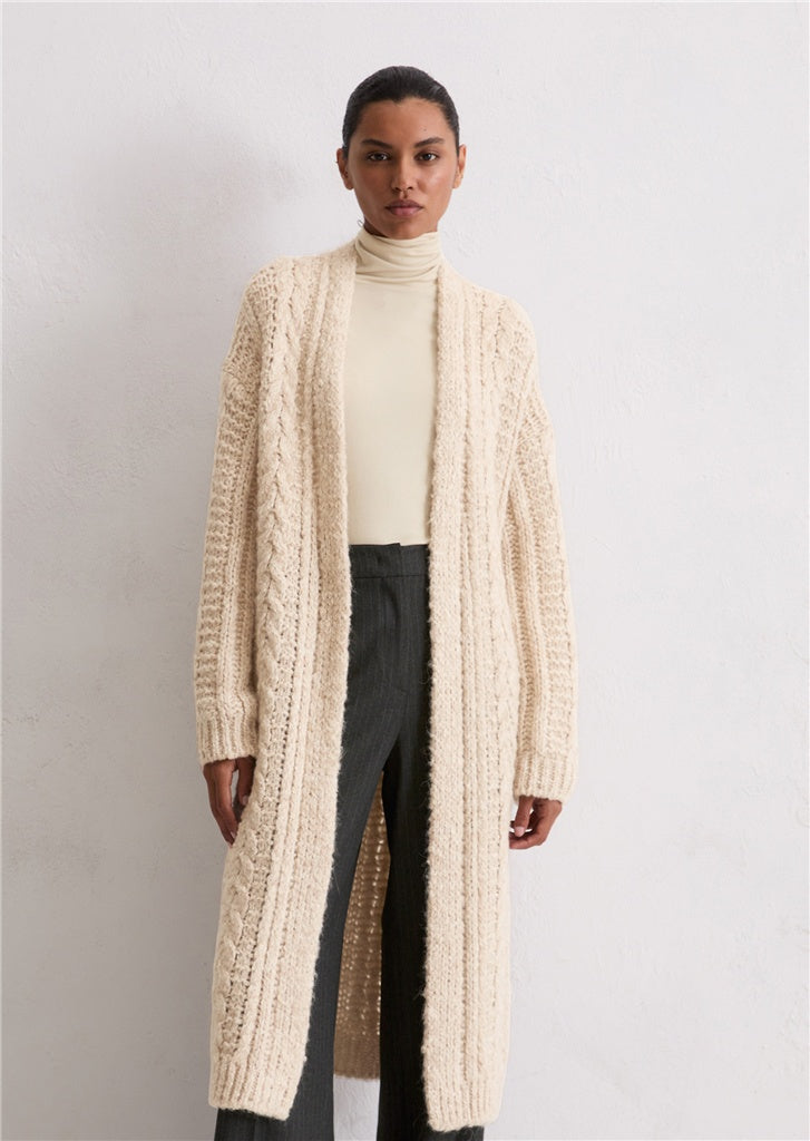 Marc O'Polo Long cardigan oversize made from a soft alpaca wool mix