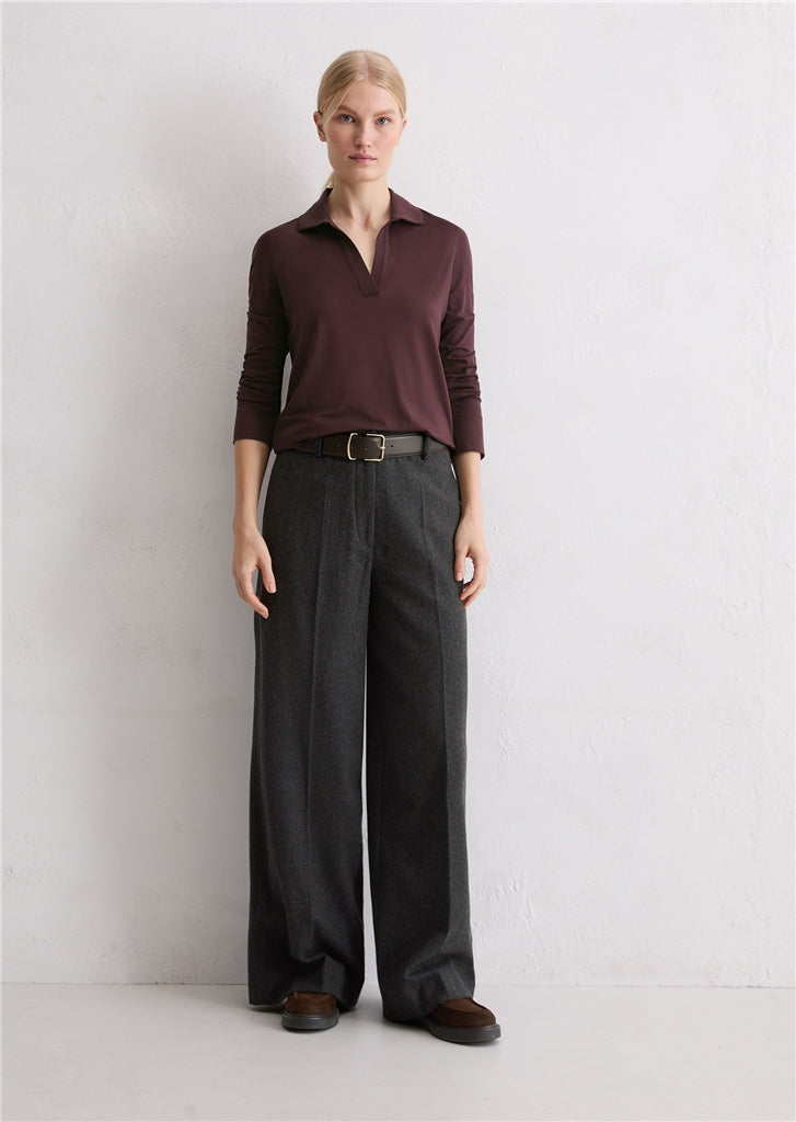 Marc O'Polo Regular polo-style jersey blouse