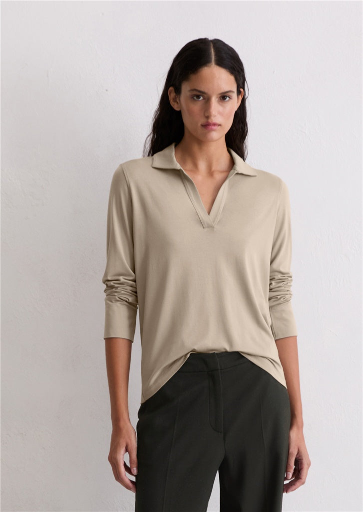Marc O'Polo Regular polo-style jersey blouse