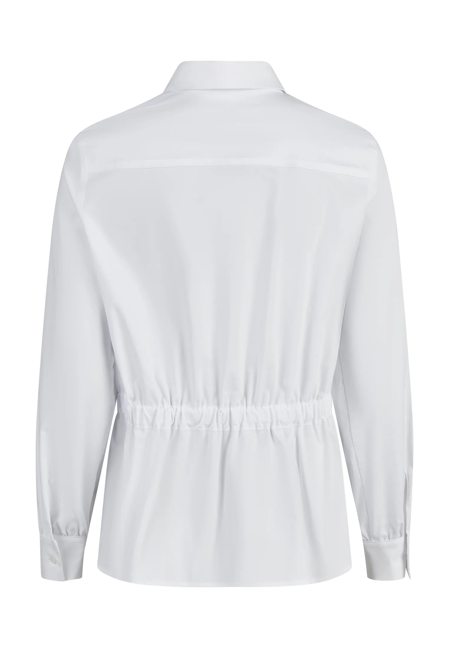 Marc Aurel Poplin blouse with gathered detail at the back