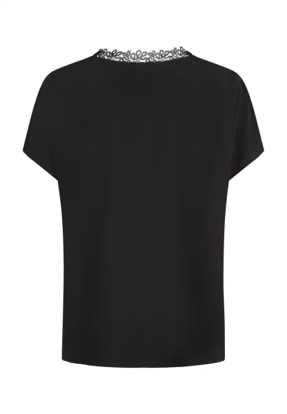 Marc Aurel Top with lace neckline