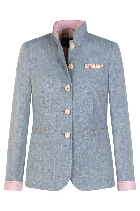 White Label Jacket made of fine linen herringbone