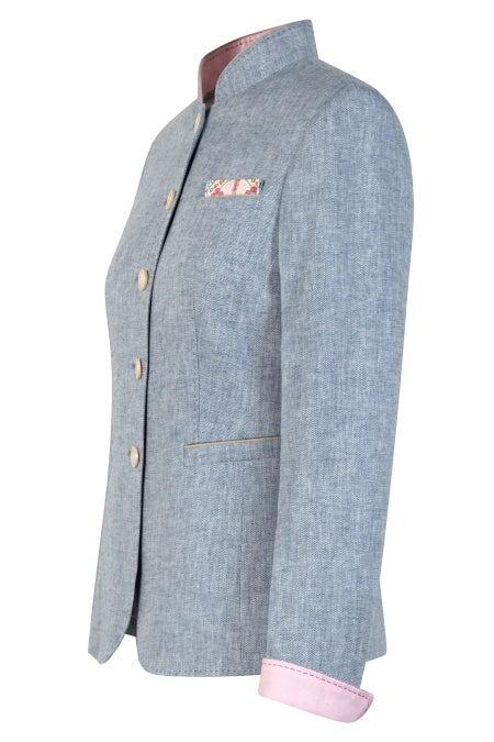 White Label Jacket made of fine linen herringbone