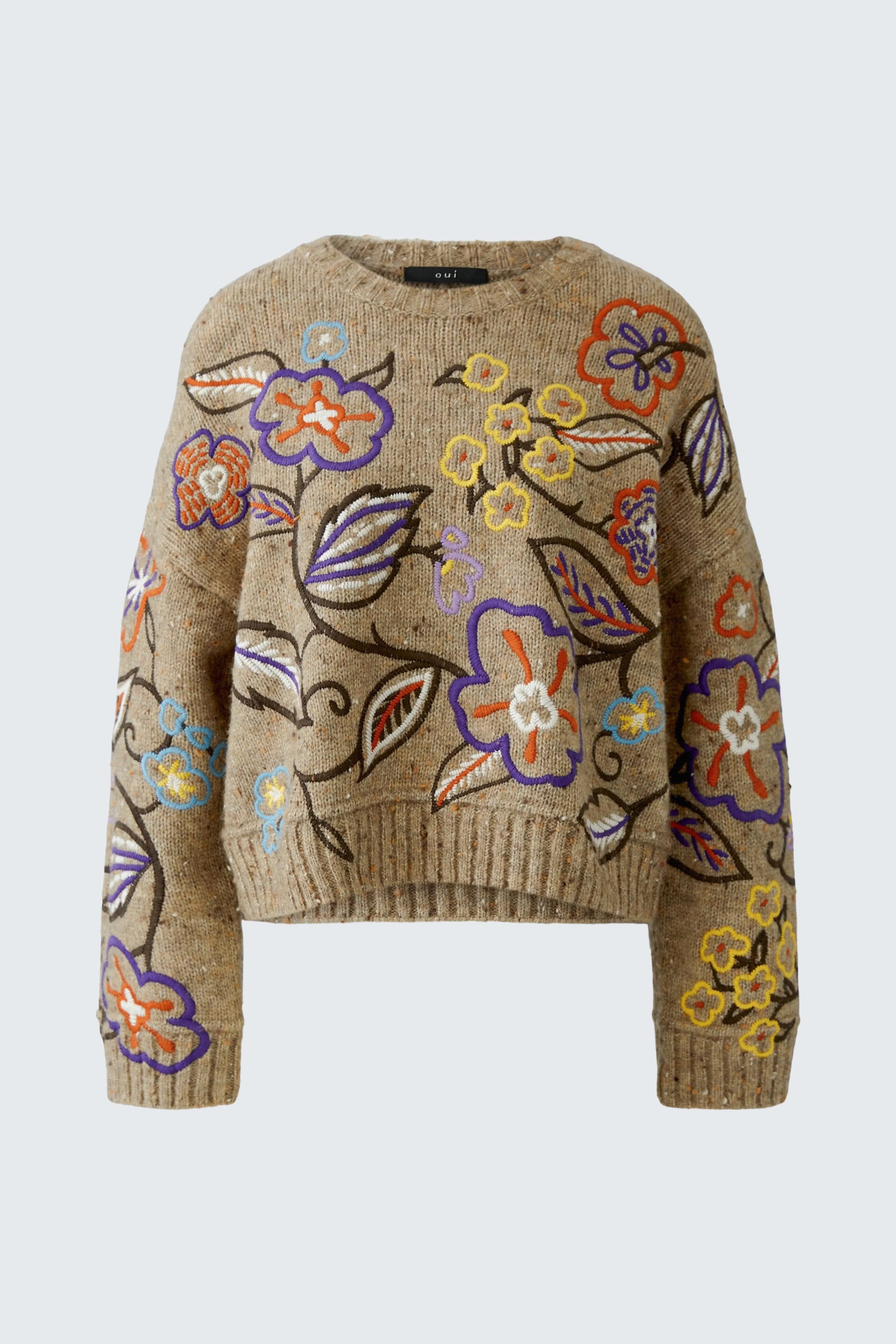 Oui pullover - camel violet