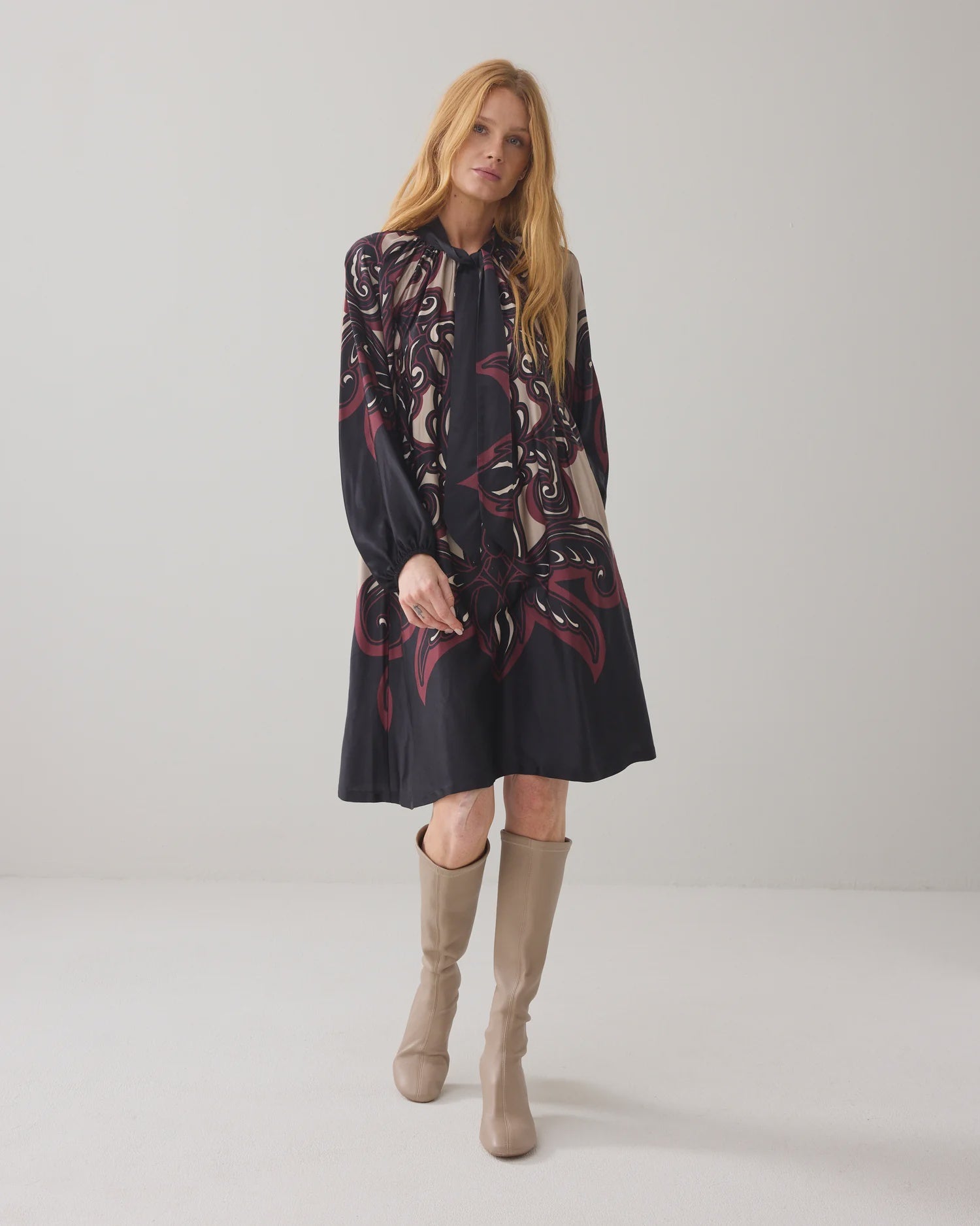 Summum Satin A-line dress