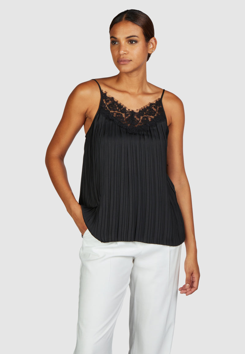 Marc Aurel Spaghetti Top with Lace