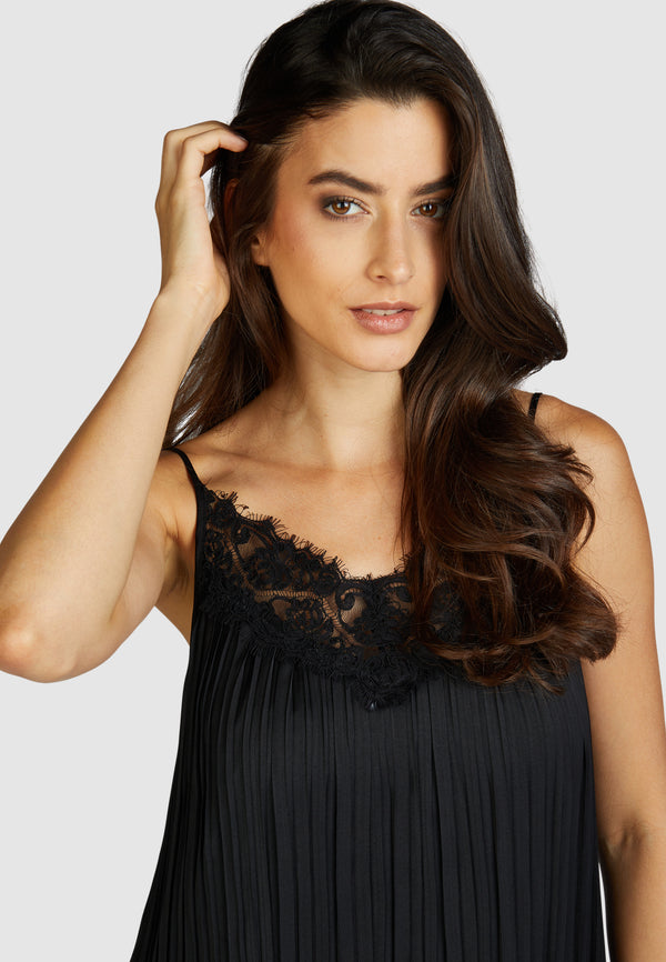 Marc Aurel Spaghetti Top with Lace
