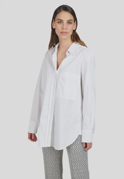 Marc Aurel Oversize shirt made of cotton satin