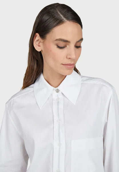 Marc Aurel Oversize shirt made of cotton satin