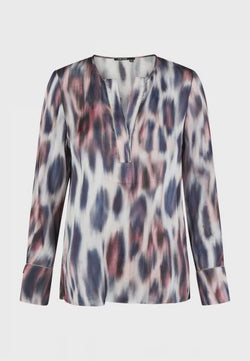 Marc Aurel Tunic blouse in leopard print