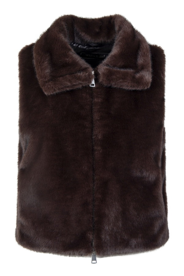 White Label Sleeveless Coat
