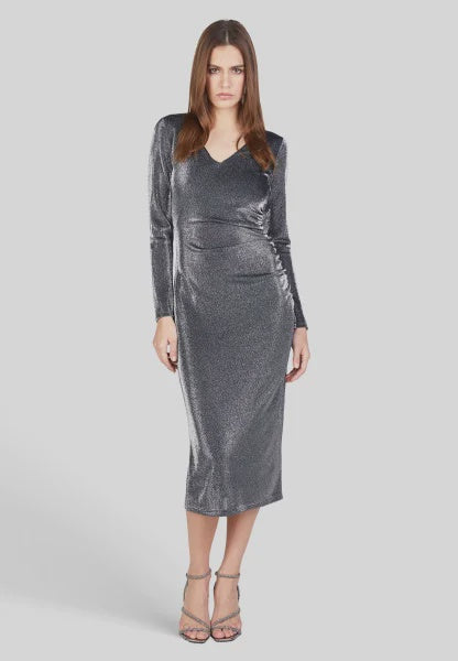 Marc Aurel Lurex Jersey Dress