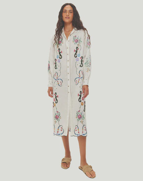 Me369 Daisey Embroidered Dress