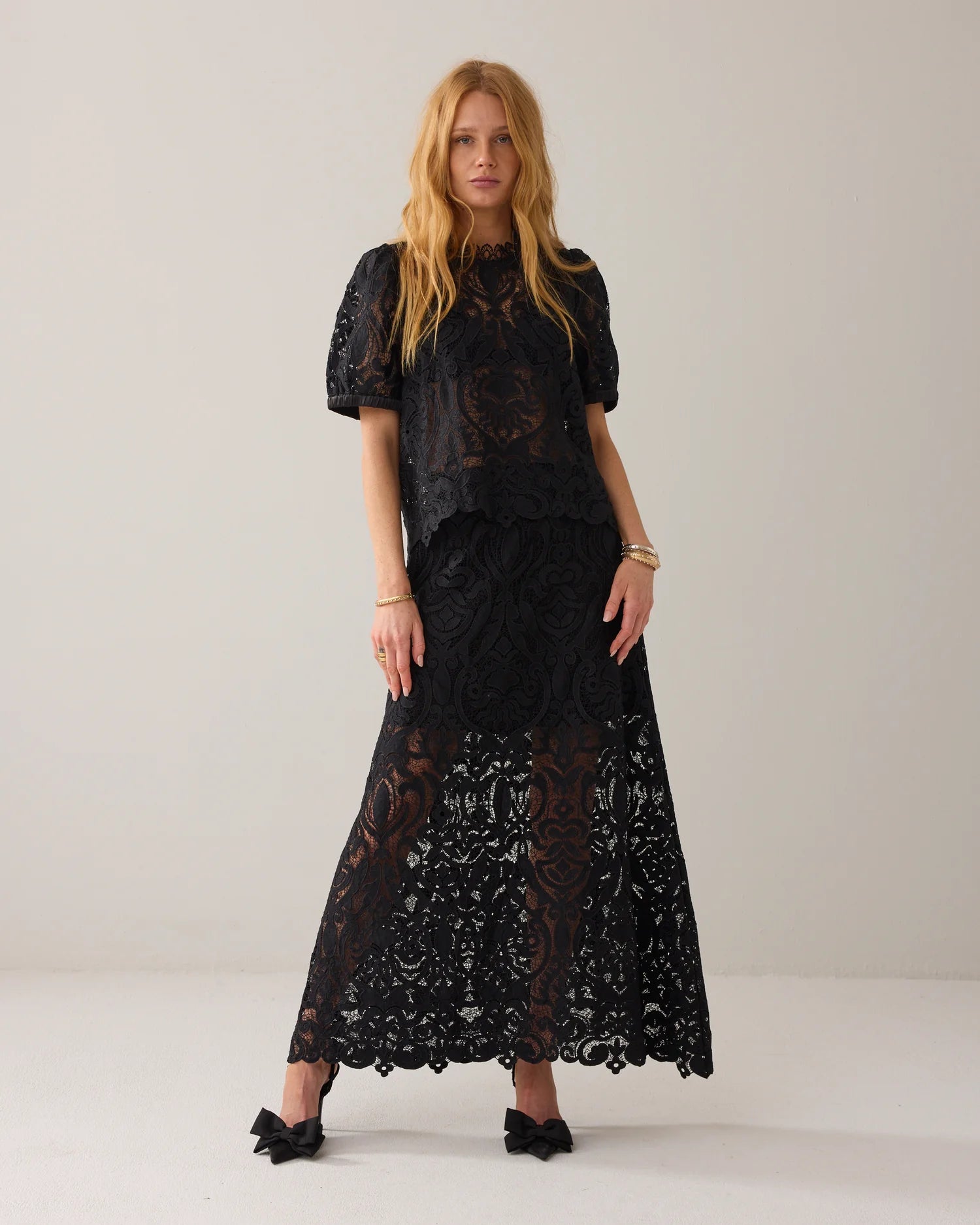 Summum Lace A-line skirt
