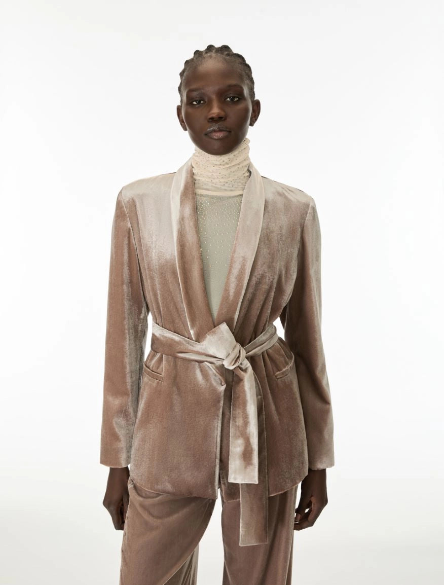 i blues BELTED BLAZER