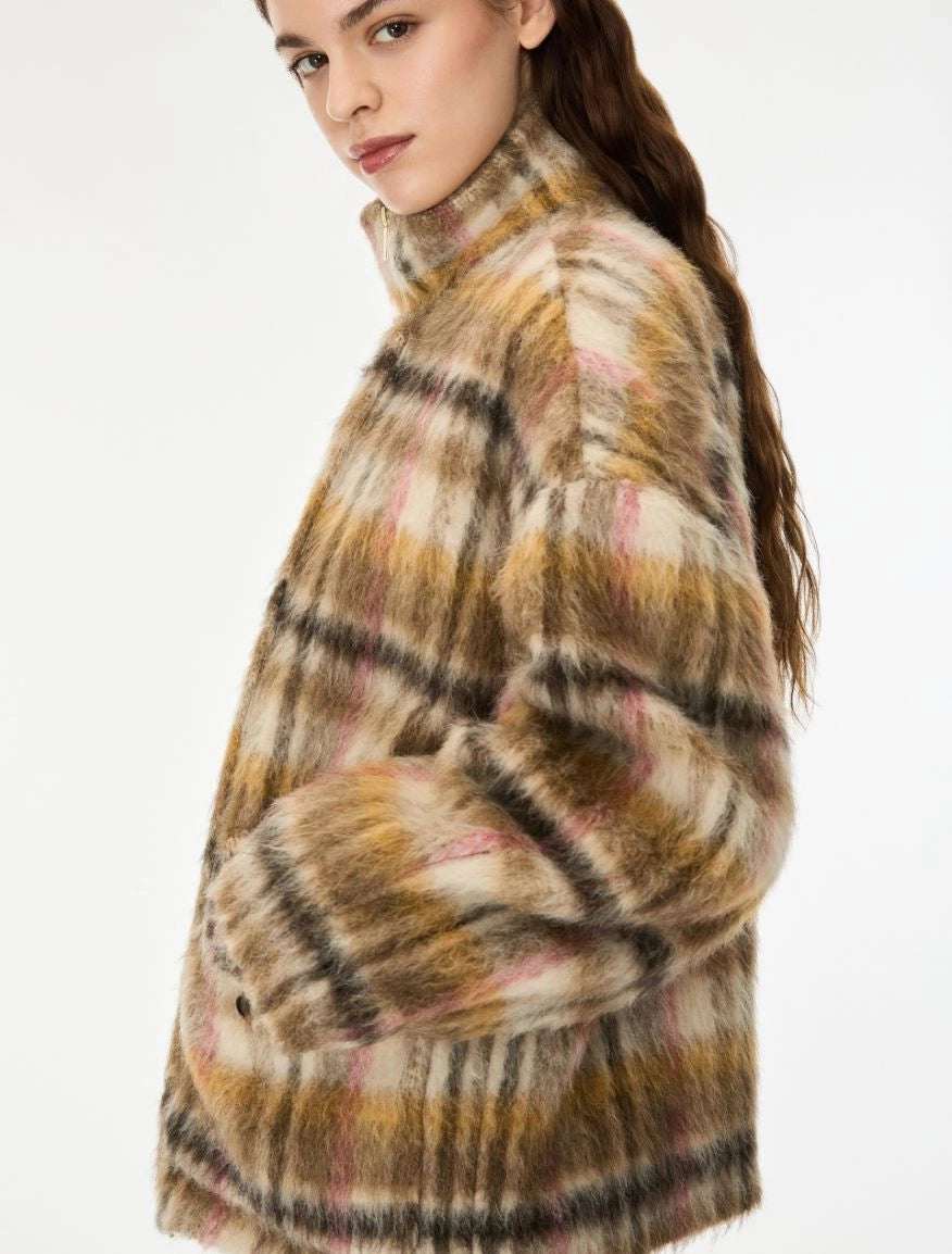 i BLUES ALPACA-BLEND JACKET