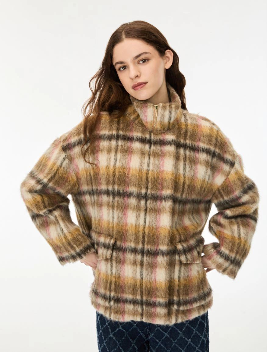 i BLUES ALPACA-BLEND JACKET