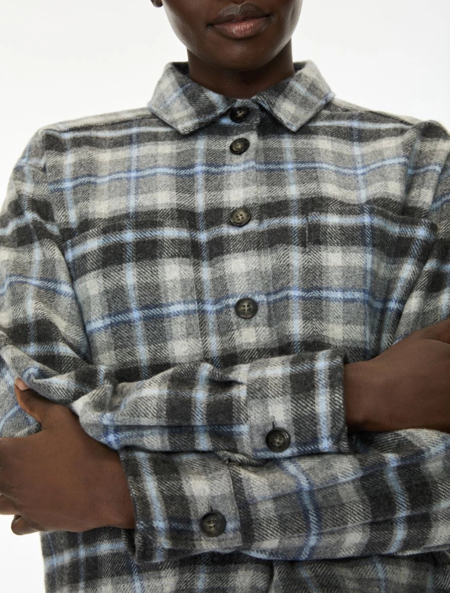 I blues flannel shirt