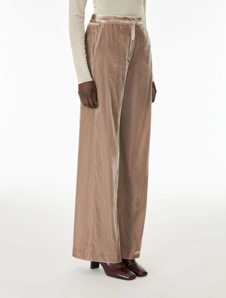 I BLUES FIGURE-SKIMMING TROUSERS