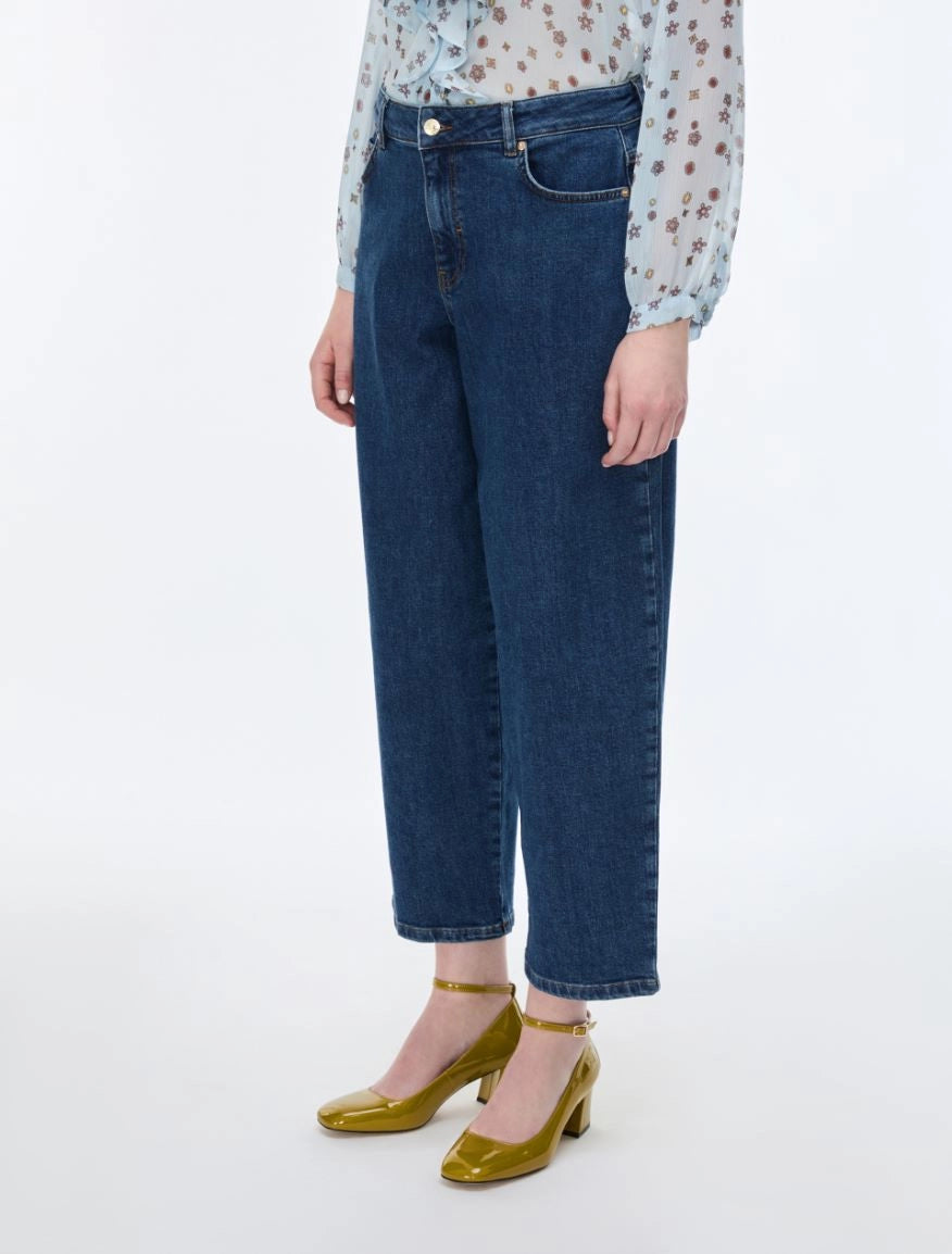 i BLUES BARREL-LEG JEANS