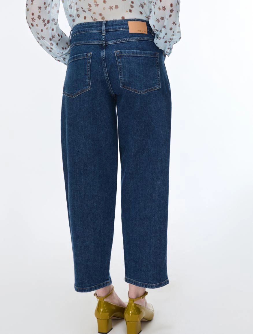 i BLUES BARREL-LEG JEANS